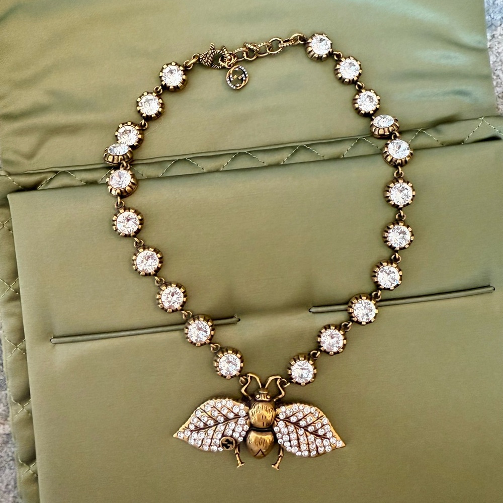 Gucci butterfly necklace
